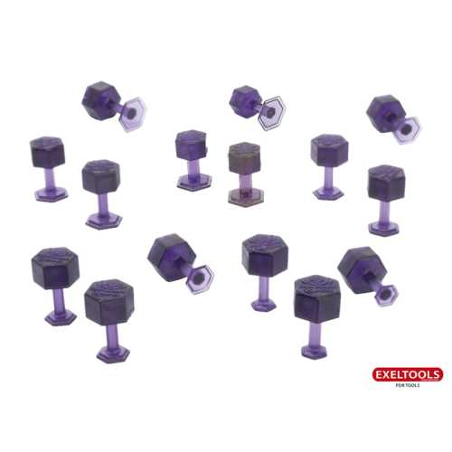 KECO - Dent Reaper Dead Center Variety - Pack Purple Hex Tabs
